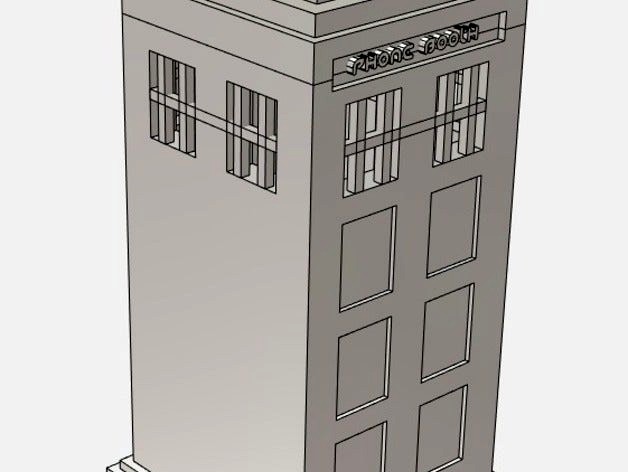 Basic Phone Booth Tardis Dr.Who Similar Mini by maxkittyguy