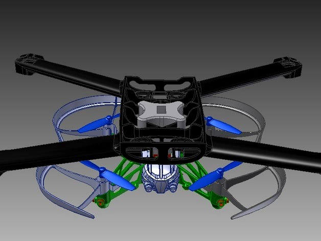 Bebop 2 R/C-R (Remote controlled release) by NGR923