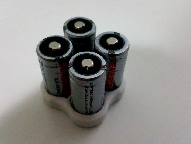 Battery caps for RCR123A (and other cell types) by vertis