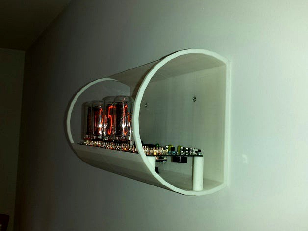 Nixie Clock Wall Case Tube by kike1978