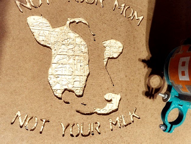 NOT YOUR MOM : NOT YOUR MILK - Graffiti stencil for CNC router by trinita