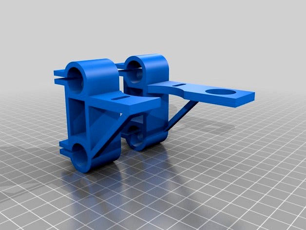 Prusa I3 Carriage for a Budaschnozzle 1.3 by cabbott