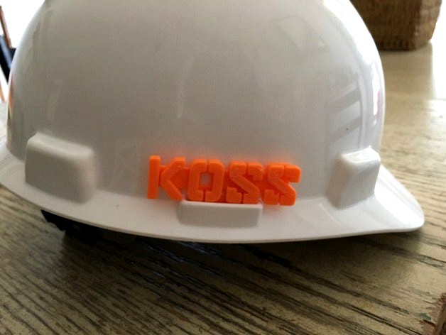Customizable Hard Hat Inserts by DKoss