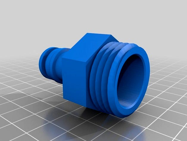 Zeagle BCD to Garden hose adaptor by yakithi