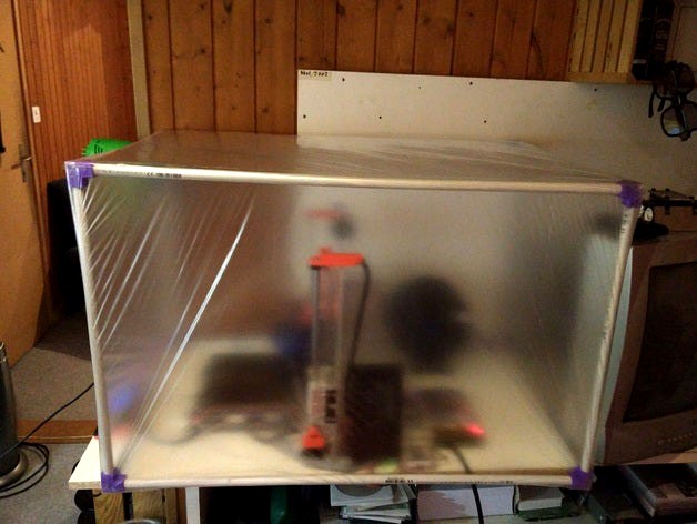 heating chamber for 3d printers with thermostat and heatgun by xxdavexx