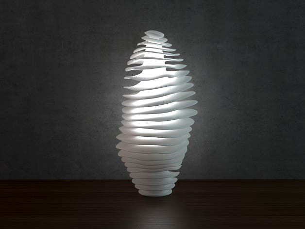 Generative design. Wave lamp 2 (LQ) version. by Markellov