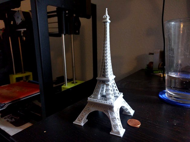 Eiffel Tower, Easier to Print by CheeseJam