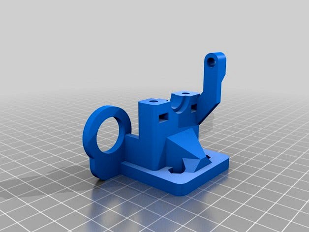 Prusa i3 Bowden extruder with inductive proximity sensor auto level  18mm prox sensor by mwheeler