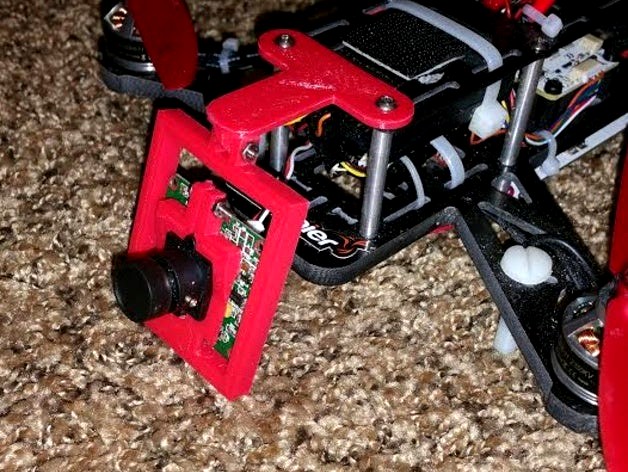 QAV250 Camera mount and holder for SONY CCD 38mm camera by sinbinsam