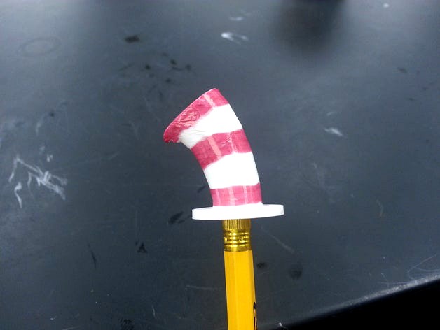 Cat in the Hat Pencil Topper by mfritz