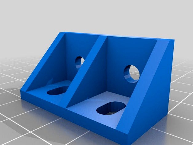 Parametric Aluminum Extrusion Angle Bracket by binaryconstruct