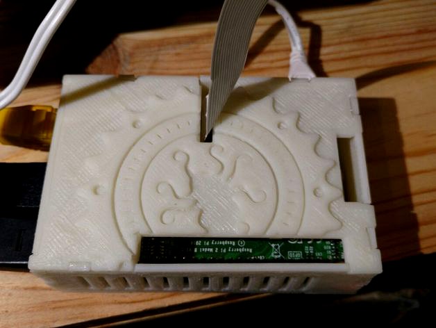 Raspberry Pi 2 lulzbot mini mounted octopus case by blahah