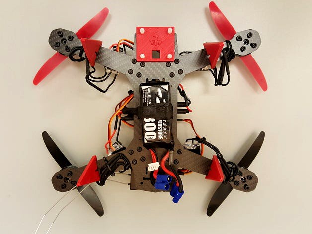 LidarLite mount for quadcopter by simondlevy