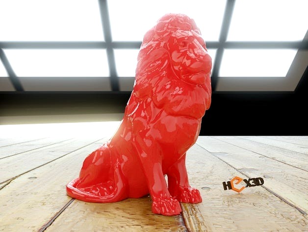 Lion HD (no supports required) by Geoffro