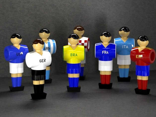 Table Soccer figures by Dape