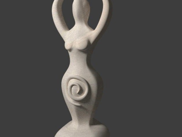 spiral goddess by sporegod