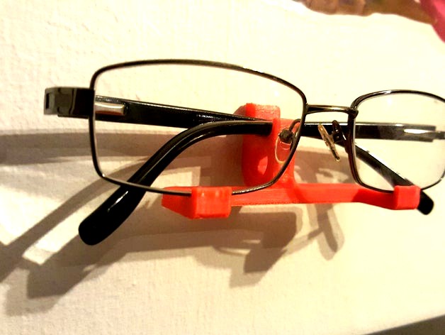 Eyeglasses wall mount holder Ver 1.1 by elmz