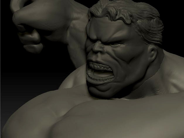 Hulk Statue by fabbio84