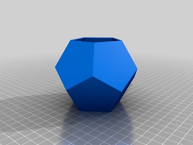 Hollow dodecahedron plus lid by Mark_Cooper
