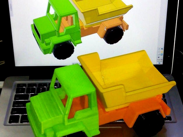 Toy Dump Truck (split) by miketanct
