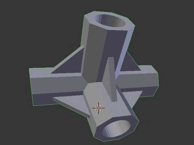 4 Way T Joint for 12mm Pipes by westcpw