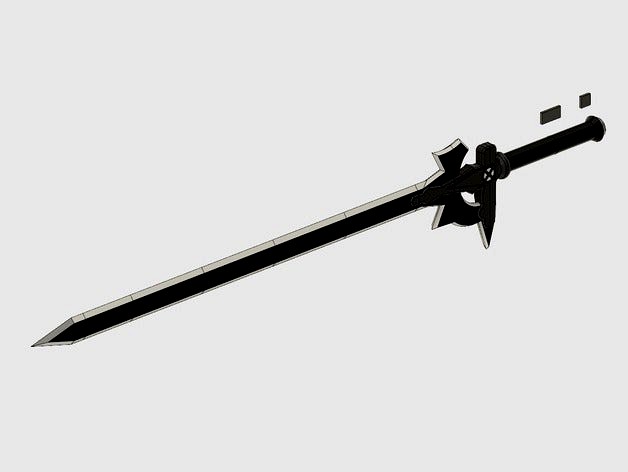 Elucidator - Sword Art Online - Actual size  by EthanNewhouse