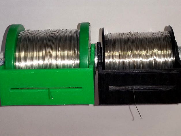 Solder Spool Guide / Wire Spool Guide by mrmatthorner 3d model