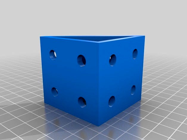 Corner Block With 8 Recessed Screw Holes by ShuttleSpace