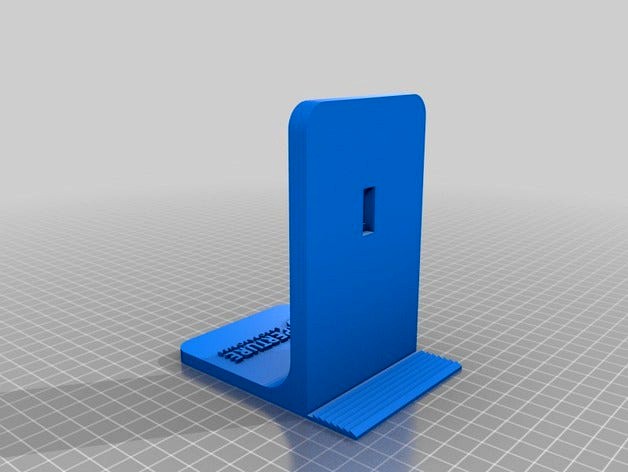 portal book stand end with aperture logo on it by bigibomb