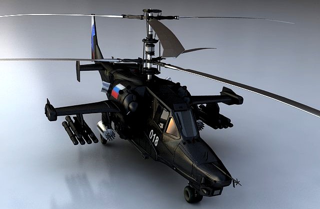 Ka-50 Black Shark 3D Model