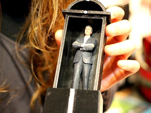 DadBox: 4" Action Figure Upright Sarcophagus by PeripheralArt