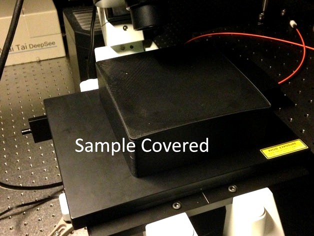 Light Tight Enclosure for Microscope Sample V.1 by ctchunter1