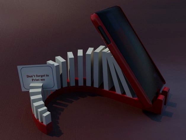 Dominoes smartphone holder  by alavanimation