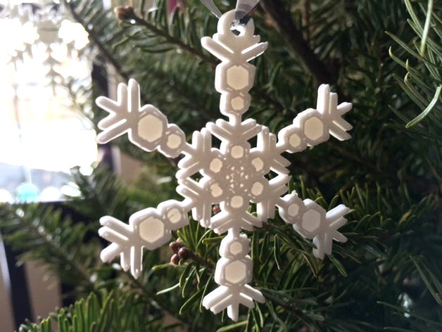 Small Snowflake Ornaments - from the Snowflake Machine by mathgrrl