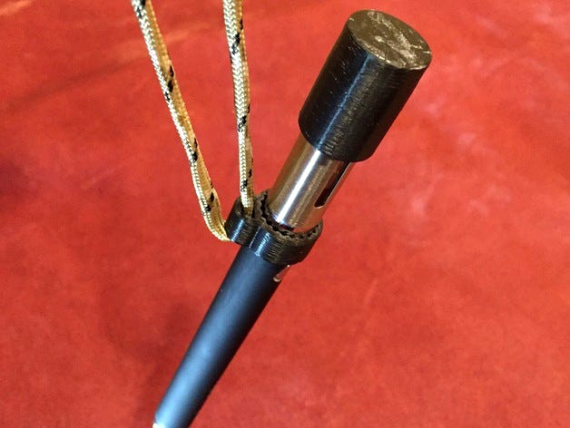 Vaporizer Lanyard & Battery Cap (510 and Ego thread) (14.6mm OD) by Distortions