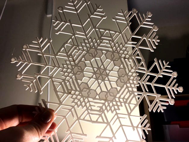 Huge Snowflakes - from the Snowflake Machine by mathgrrl