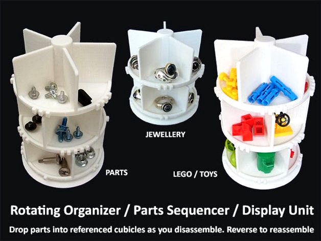 Rotating Organizer / Parts Assembly Sequencer / Display Stand by muzz64