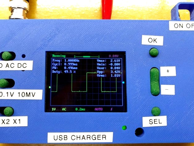 Case for DSO138 - Remixed to fit new PCB mounting hole pattern by Easybotics