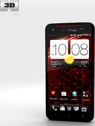 HTC Droid DNA Black 3D Model