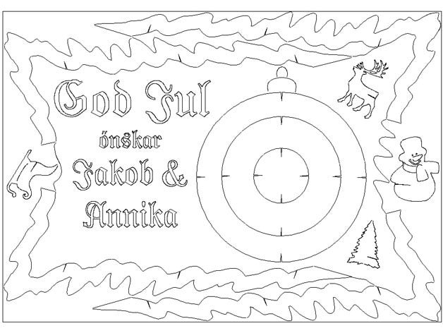 Christmas tree card for lasercutter by Jaknil