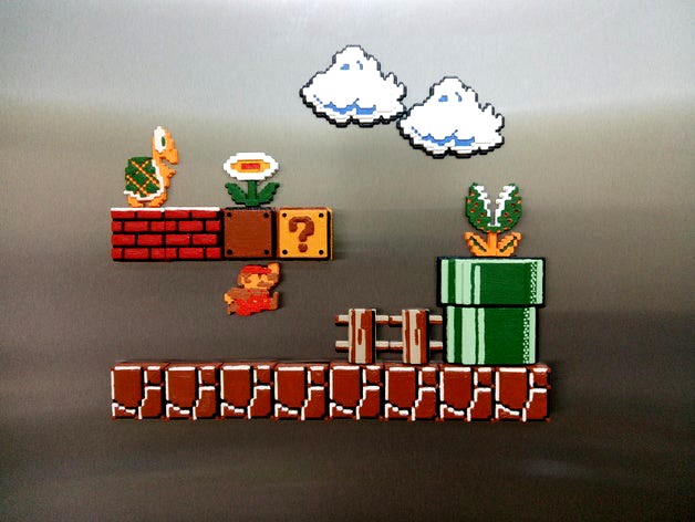 Mario Bros tile set. by u25