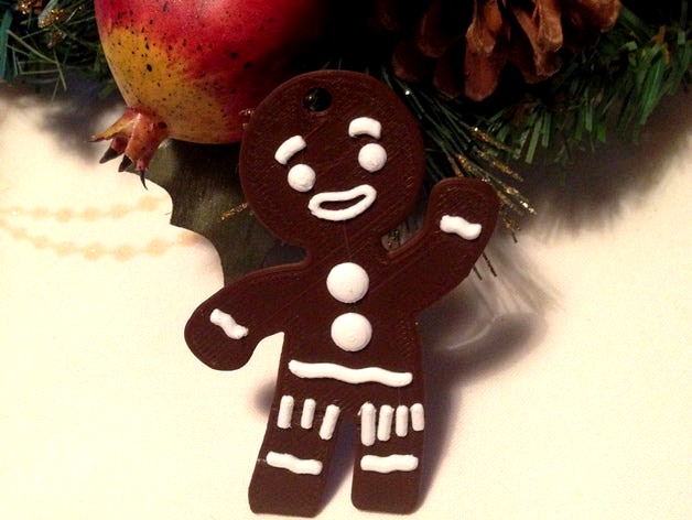 Gingerbread Man from Shrek / keychain or christmas ornament by Dp90pusika