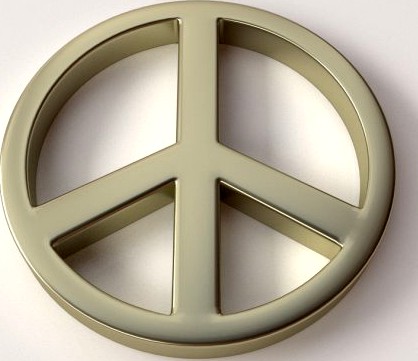 Peace Symbol 3D Model