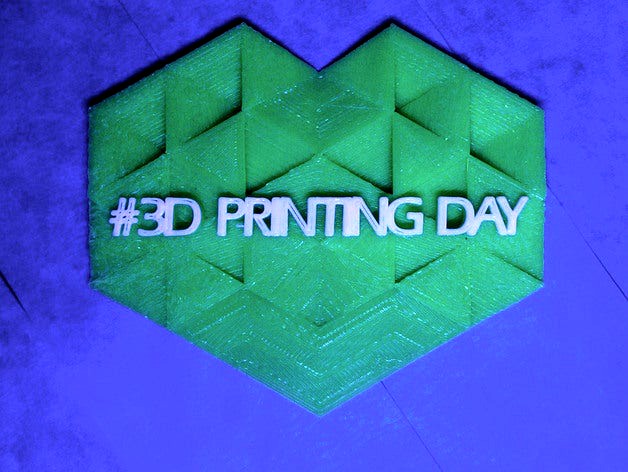 3D Printing Day (3D Hubs Logo) by Buildtower