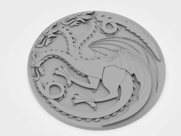 House Targaryen Sigil by 3dpoplauki