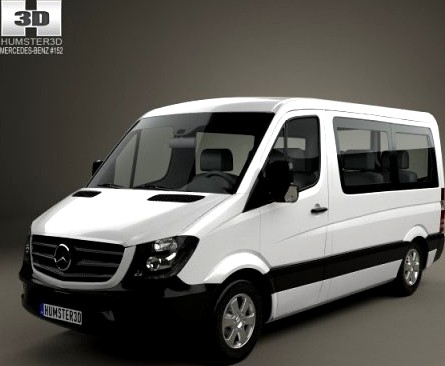 Mercedes-Benz Sprinter Passenger Van CWB SR 2013 3D Model