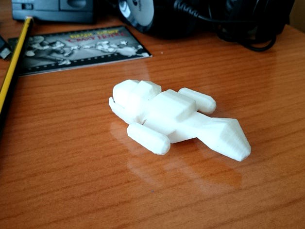 Low-poly Firefly-class transport Serenity by ivnlr