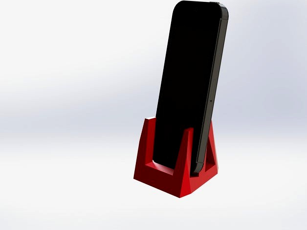 Faceted Phone Stand (no support) by patrickfaulkner