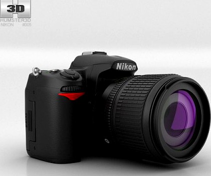 Nikon D7000 3D Model