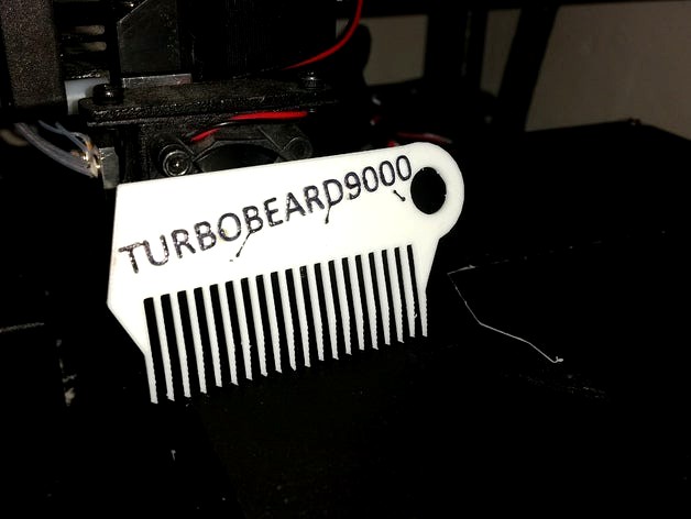 Beard Comb 'TURBOBEARD9000' by SirKristof